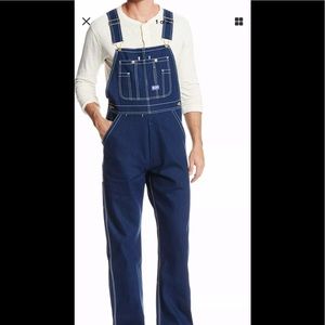 Big Smith Dark Denim Overalls 34x 30